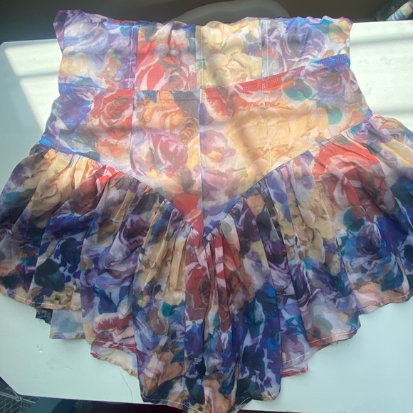 Floral Cider Leotard/ Mini Dress. - Picture 3 of 9